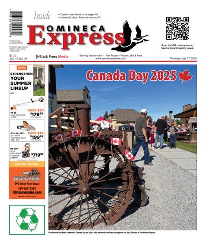 Vanderhoof Omineca Express/Stuart Nechako Advertiser, July 17, 2025