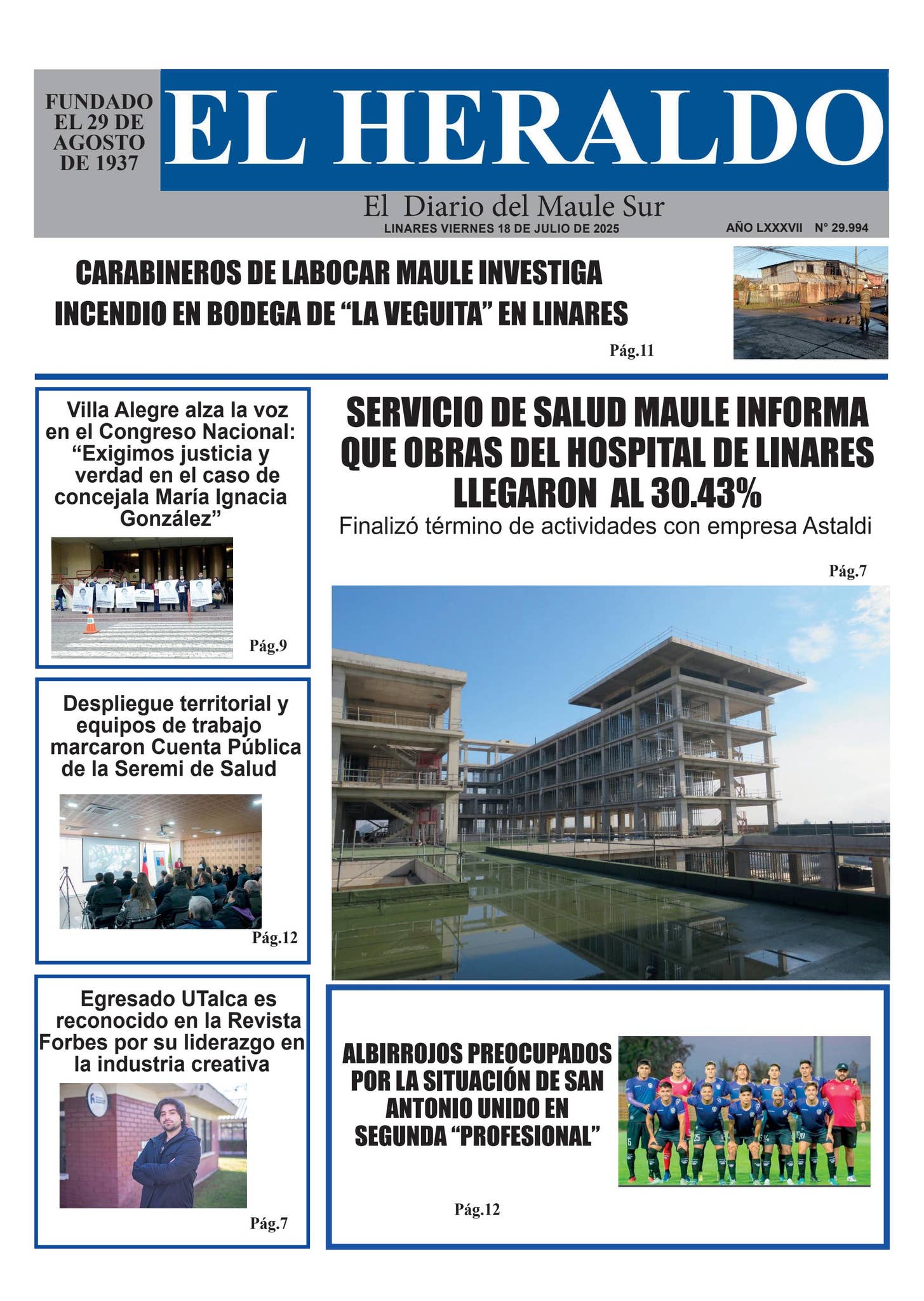 Viernes 18 de julio 2025
