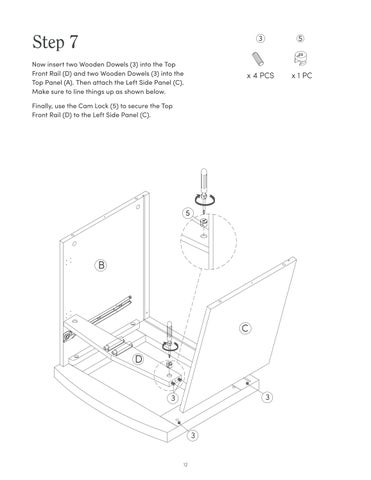 nathanjameshome 家具目录 · Tambellini 床头柜 Instruction Sheet 32810 第 12 页