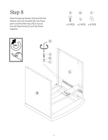 nathanjameshome 家具目录 · Tambellini 床头柜 Instruction Sheet 32810 第 13 页