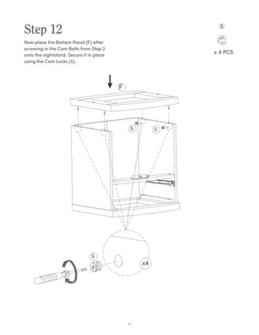 nathanjameshome 家具目录 · Tambellini 床头柜 Instruction Sheet 32810 第 17 页