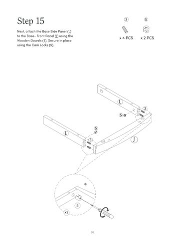 nathanjameshome 家具目录 · Tambellini 床头柜 Instruction Sheet 32810 第 20 页