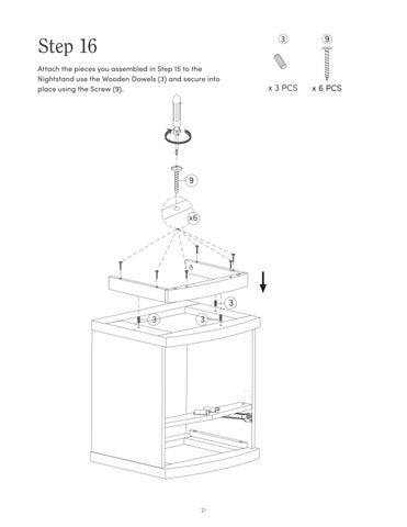 nathanjameshome 家具目录 · Tambellini 床头柜 Instruction Sheet 32810 第 21 页
