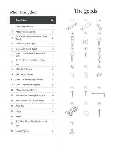 nathanjameshome 家具目录 · Tambellini 床头柜 Instruction Sheet 32810 第 4 页