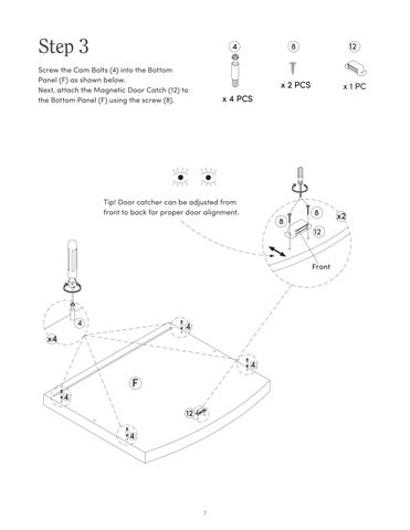 nathanjameshome 家具目录 · Tambellini 床头柜 Instruction Sheet 32810 第 7 页