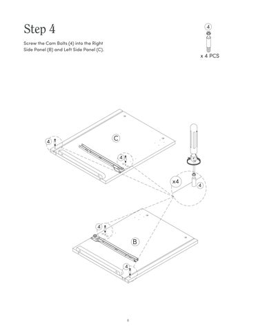nathanjameshome 家具目录 · Tambellini 床头柜 Instruction Sheet 32810 第 8 页