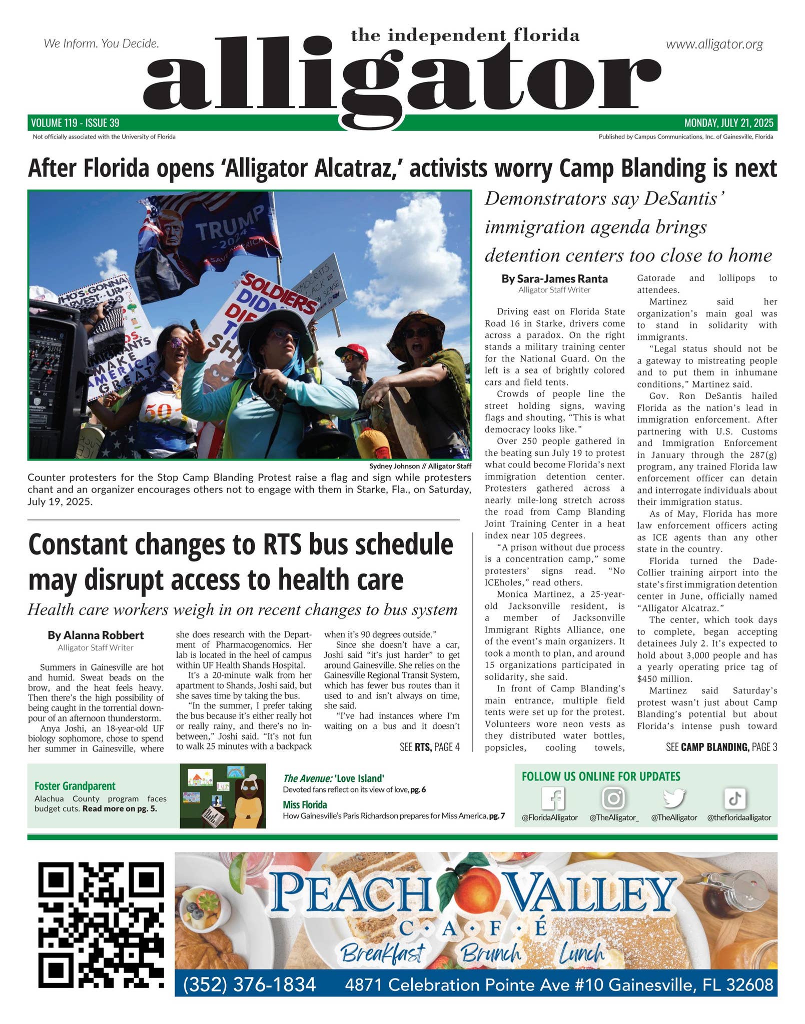 Cambios constantes en el horario de autobuses de RTS podrían dificultar el acceso a la atención médica – The Independent Florida Alligator