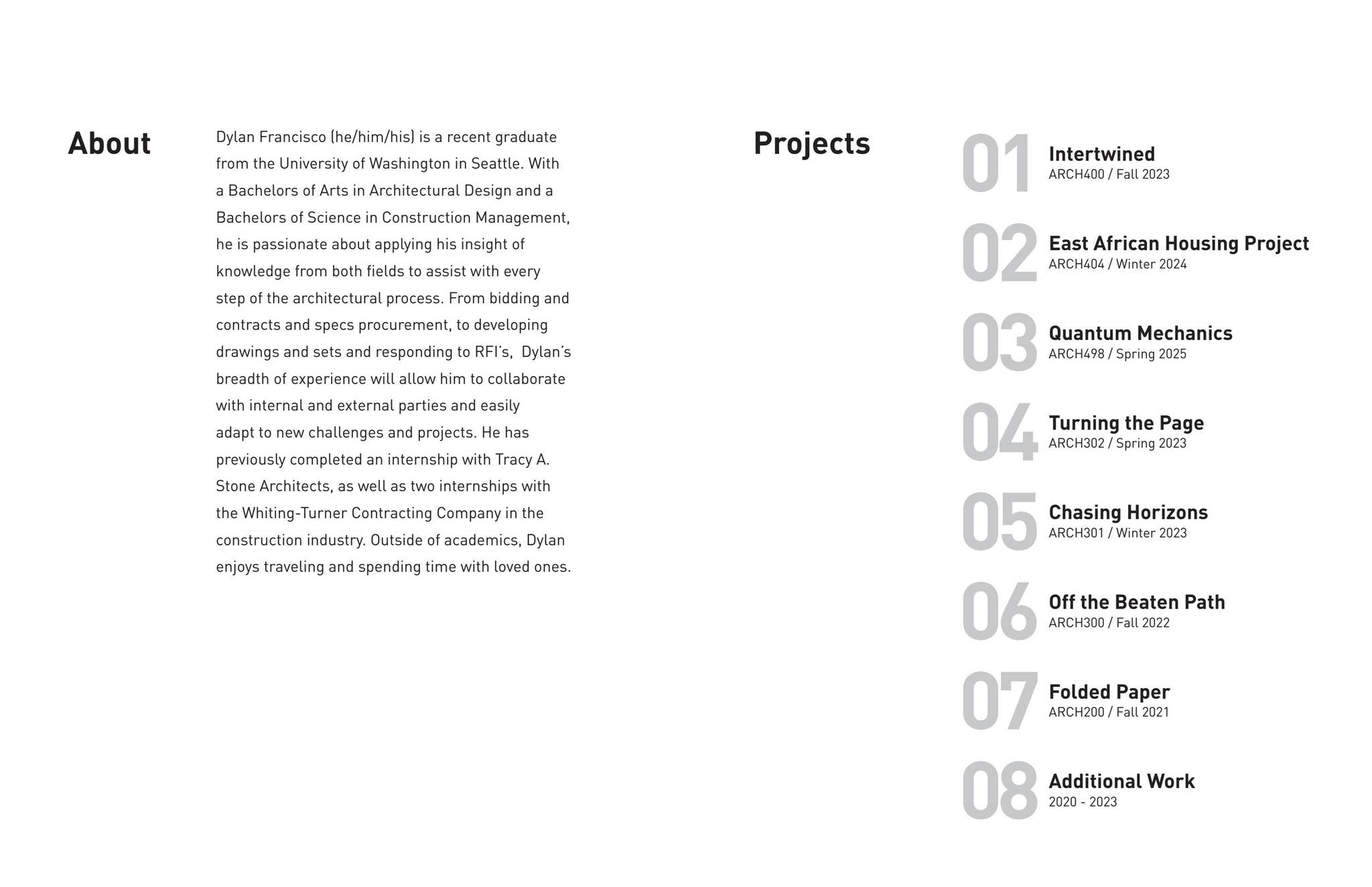 Dylan Francisco Portfolio July 2025 by Dylan Francisco - Issuu
