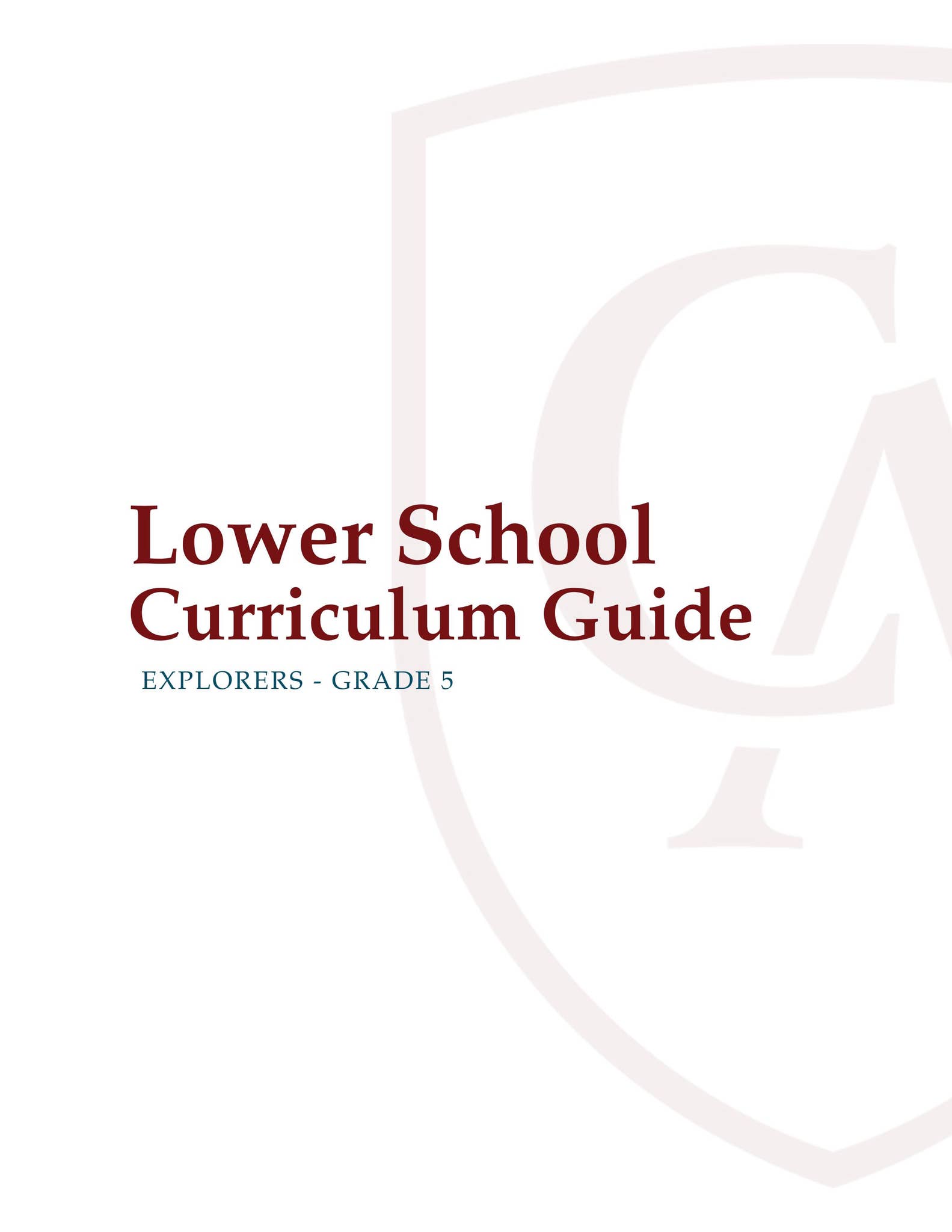 Lower School Curriculum Guide by Columbus Academy - Issuu