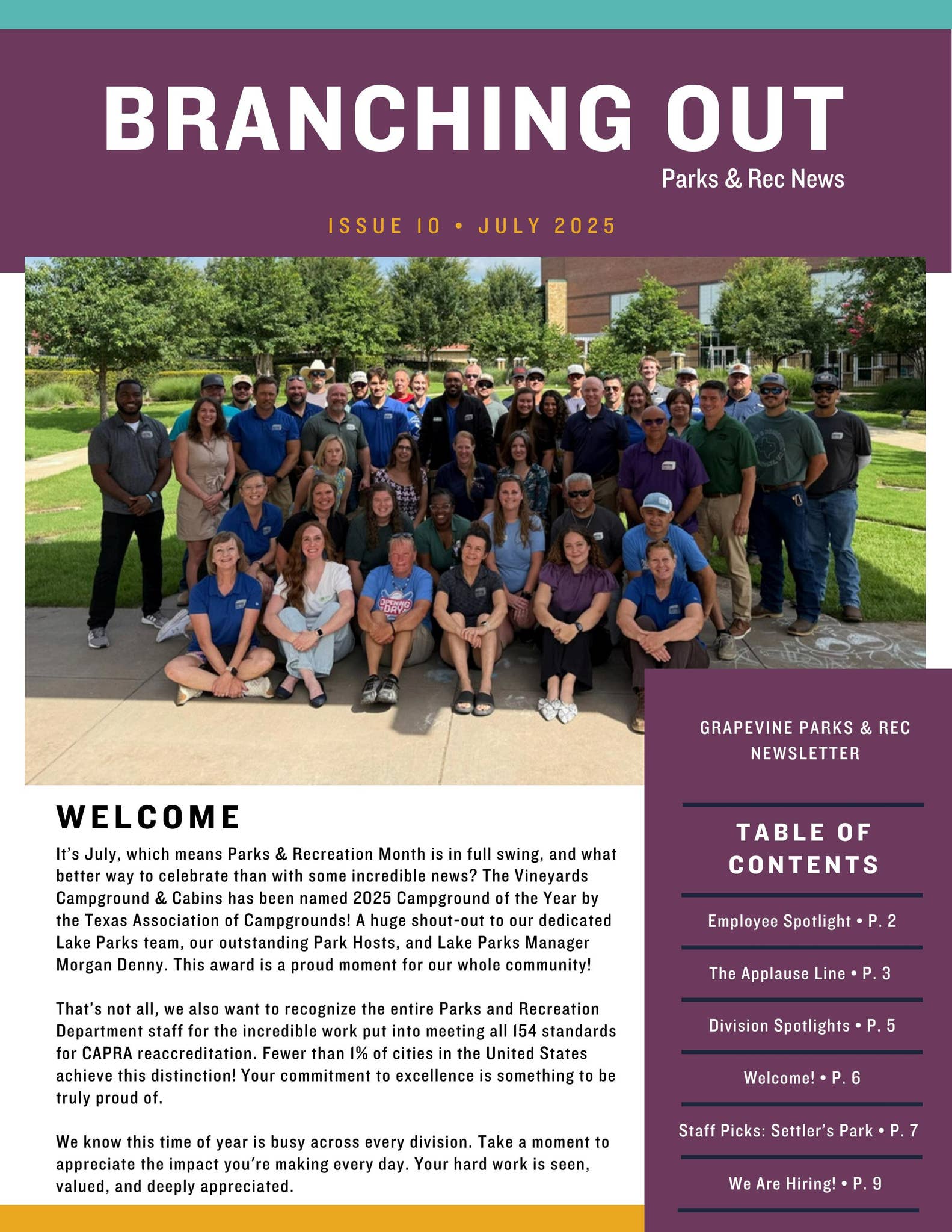 Parks & Rec News Issue 10 by Go Grapevine - Issuu
