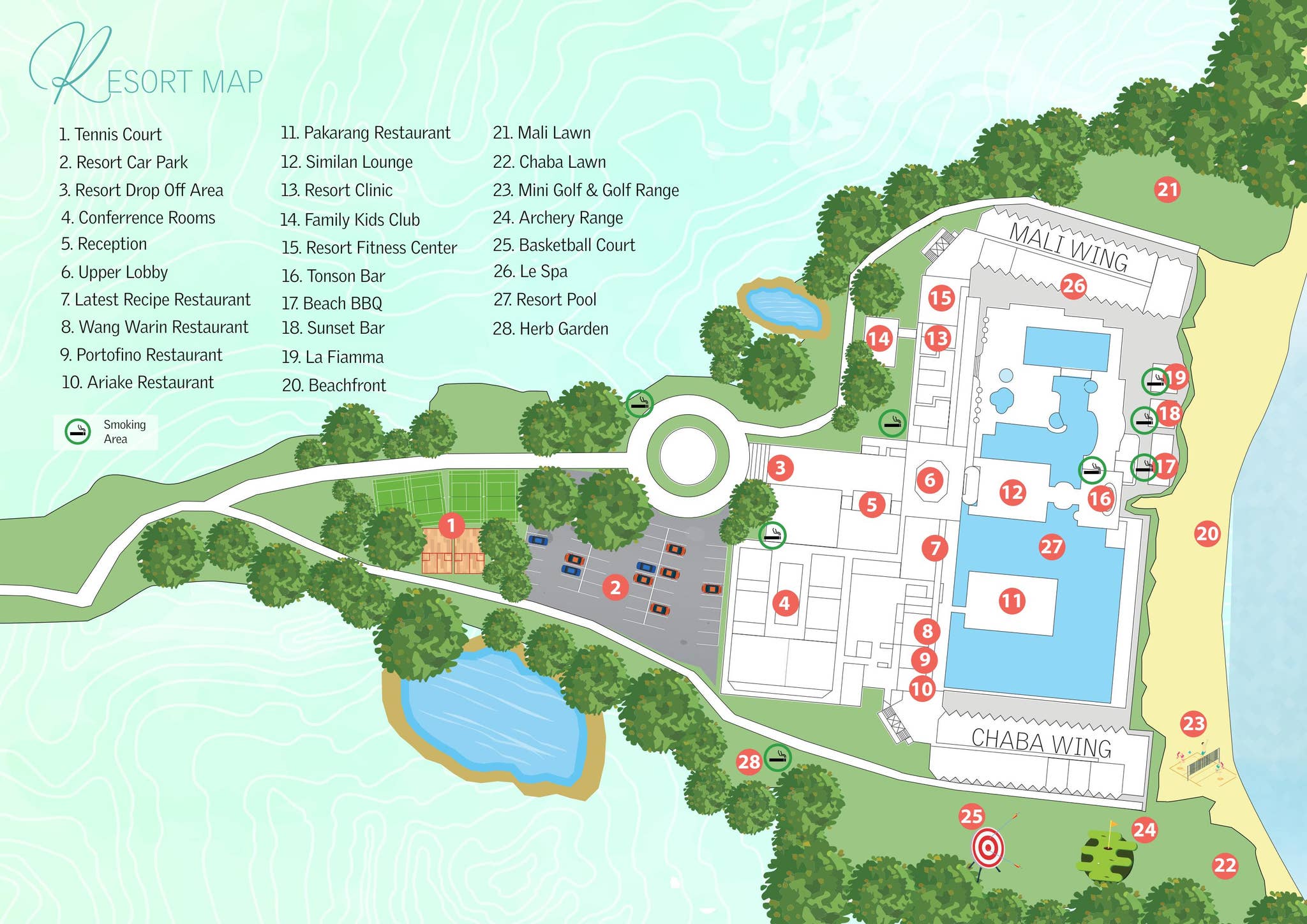 Le Meridien Phuket Beach Resort Map by lemeridienphuket - Issuu, image size:2048x1448