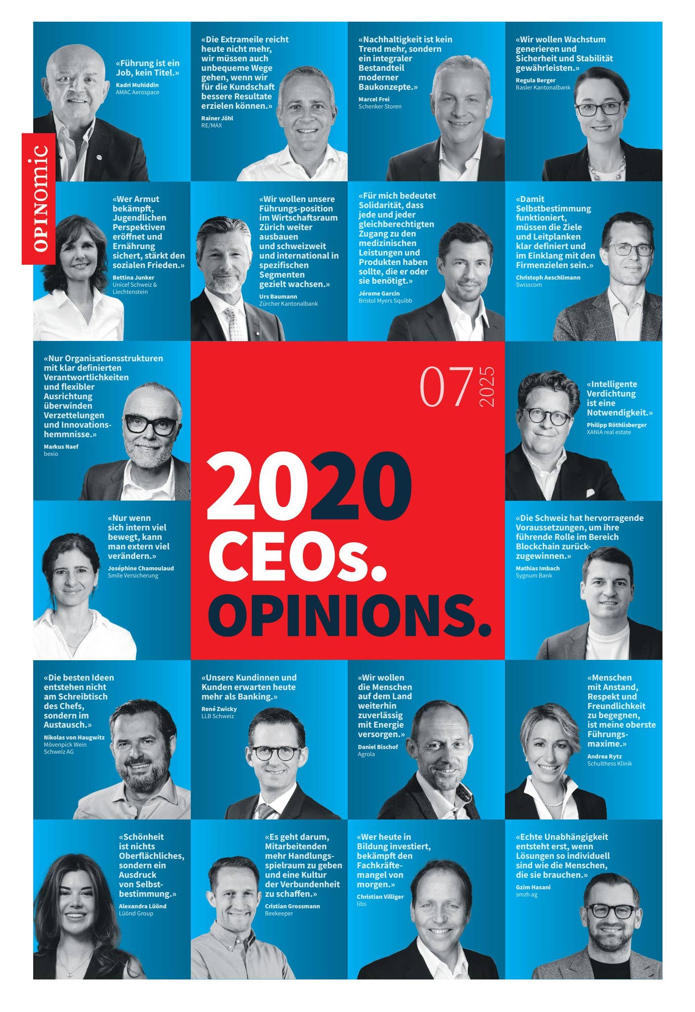 OPINOMIC 20 CEOs. 20 OPINIONS. 07/2025 by OPINOMIC AG - Issuu