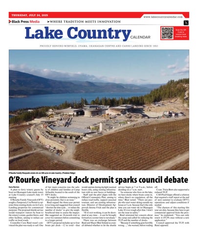 Lake Country Calendar, July 24, 2025