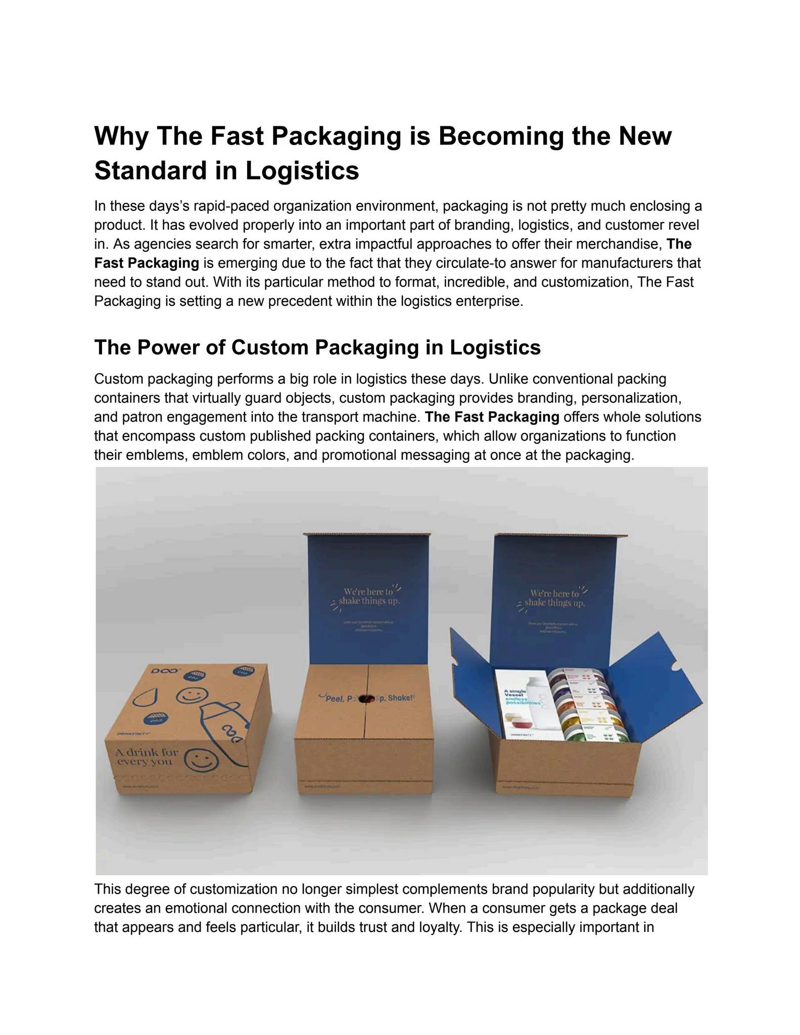 Fastrack Packaging Box Why The Fast Packaging is Becoming the New Standard in Logistics by the ...