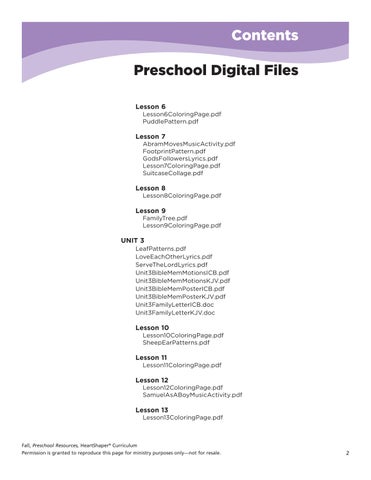 HeartShaper Preschool Sample 第 22 页