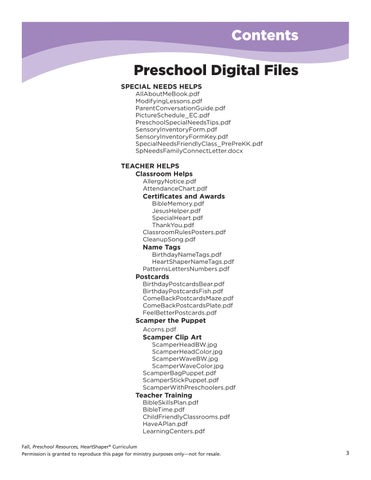 HeartShaper Preschool Sample 第 23 页