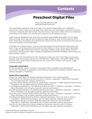 HeartShaper Preschool Sample 第 24 页