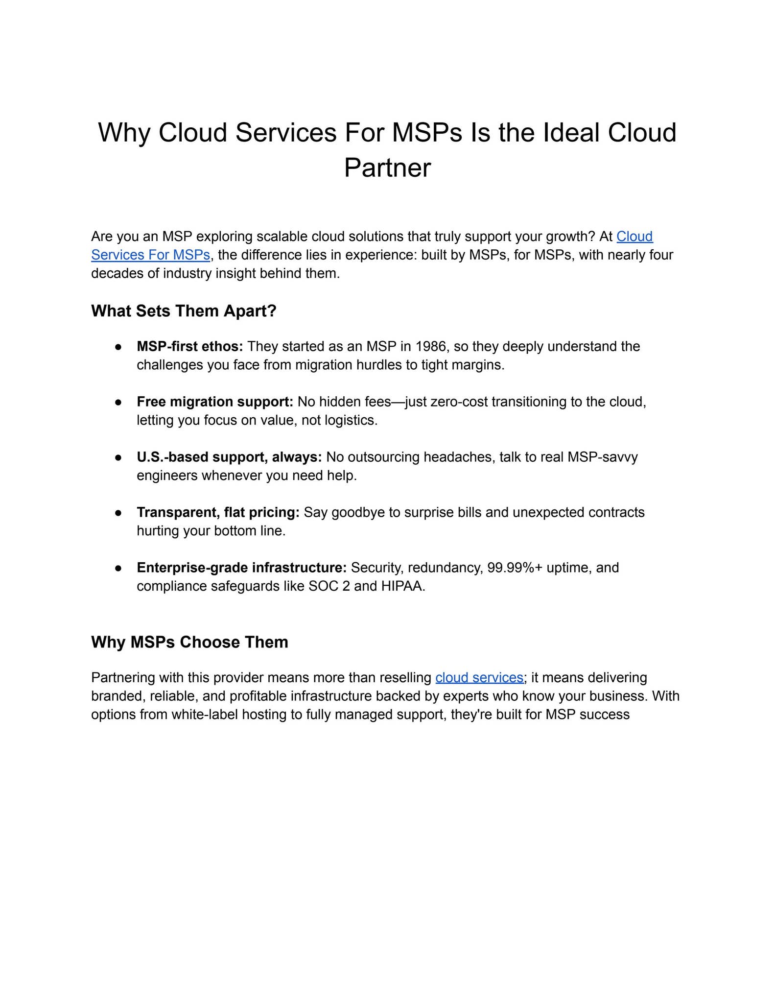 Why Cloud Services For MSPs Is the Ideal Cloud Partner by ...
