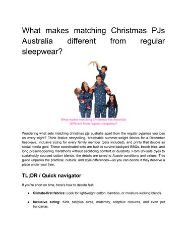 matching christmas pjs australia Pdf Submission