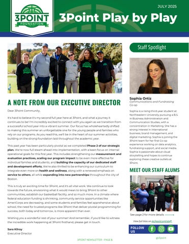 3Point Newsletter Summer 2025