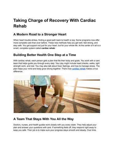 cardiac rehab