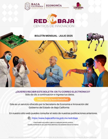 Boletín Mensual Red CI Baja Julio 2025