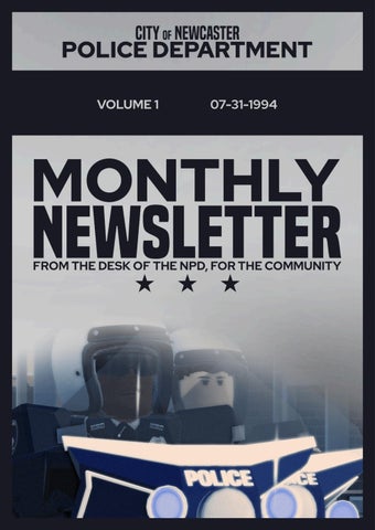 NPD Newsletter, Volume 1