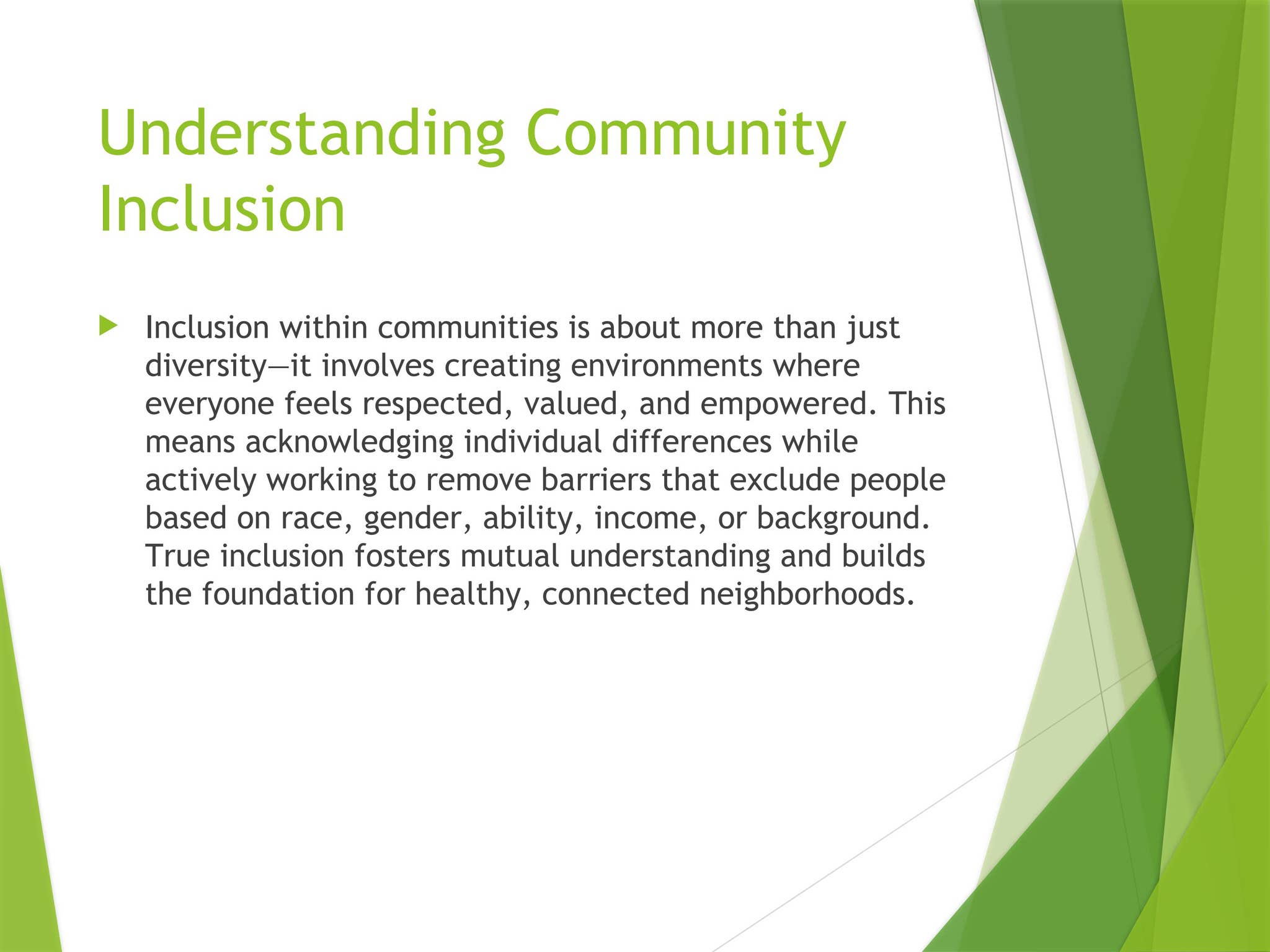 Creating Inclusive Communities – Building Belonging Through Equity and ...