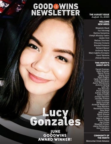 Goodwin Newsletter August 2025 Issue