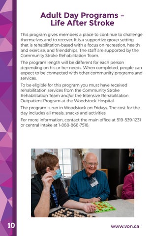 VON Oxford Community Health 指南 第 10 页