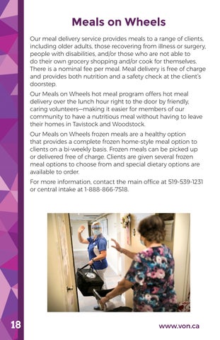 VON Oxford Community Health 指南 第 18 页