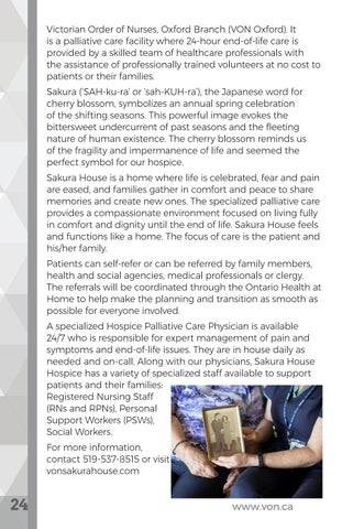 VON Oxford Community Health 指南 第 24 页