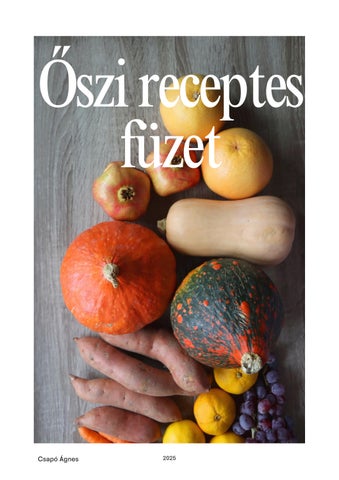 Őszi receptes füzet