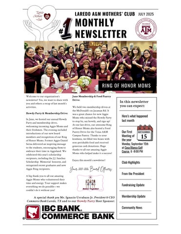 July 2025 Newsletter