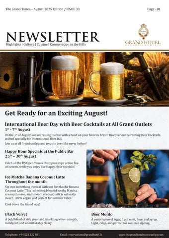 Newsletter- august