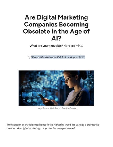 Are Digital Marketing Companies Becoming Obsolete in the Age of AI