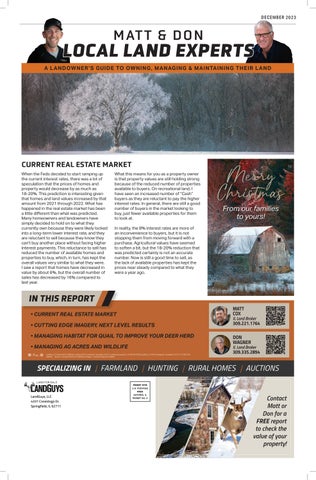 Matt & Don Local Land Experts - Dec 2023