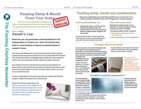 June Newsletter - Damp and Mould