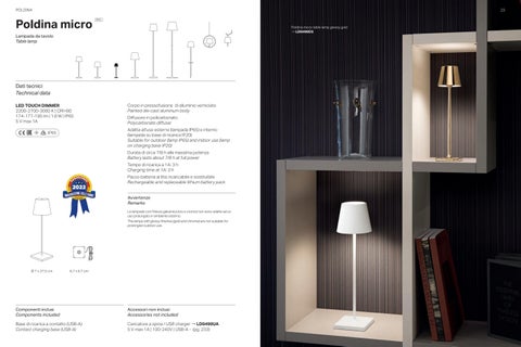 Davide Colona ZAFFERANO AKKU LEUCHTEN 灯饰目录 07-2025 第 13 页