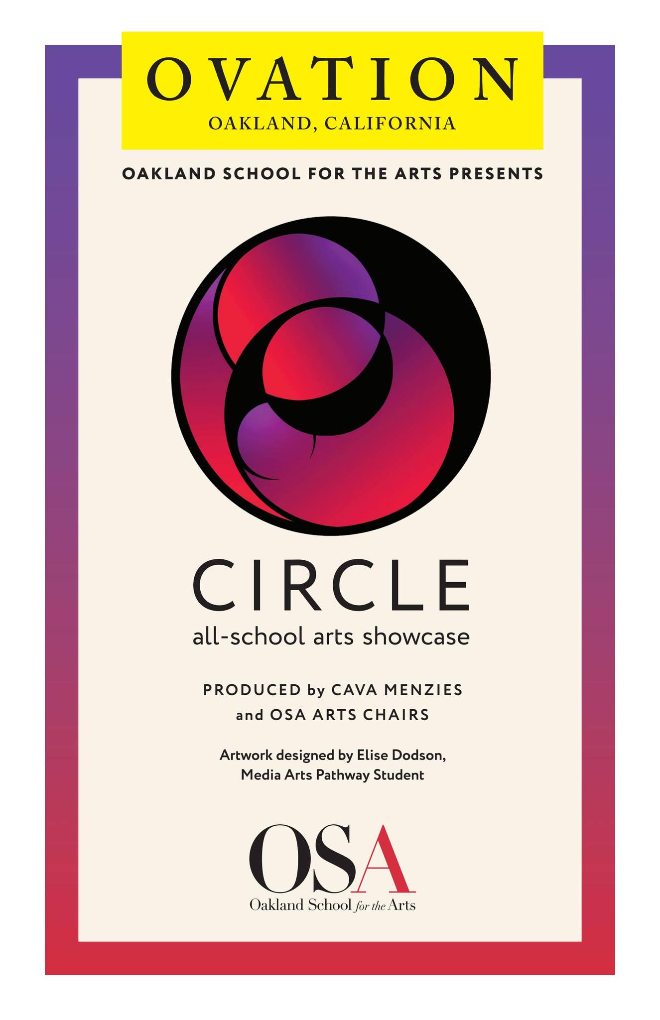 Circle_Ovation_Program by Oakland School for the Arts - Issuu