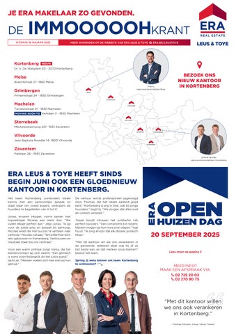 ERA LEUS & TOYE - DE IMMOOOOOHKRANT - 2025 UITGAVE 18