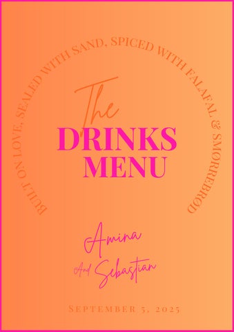 Drinks Menu