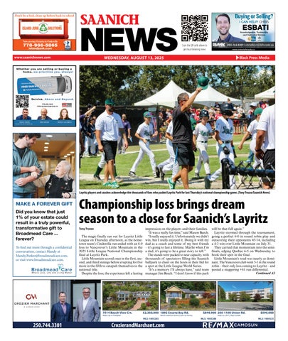 Saanich News, August 13, 2025