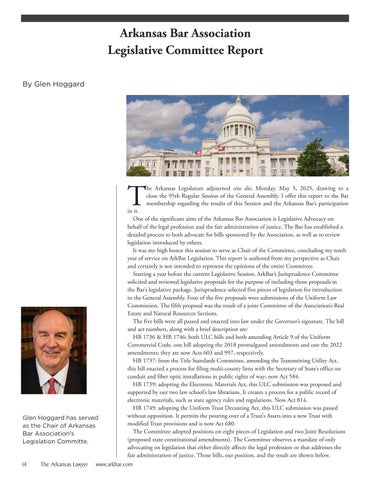 The Arkansas Lawyer 夏季 2025 第 16 页