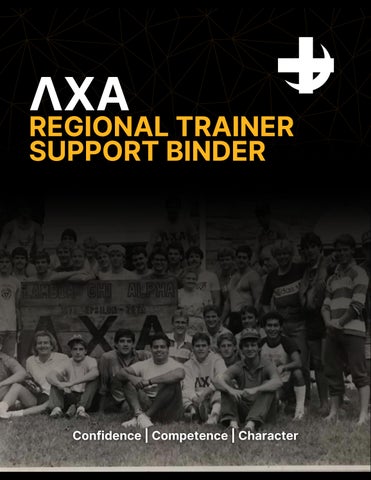 Regional Trainer Support Binder