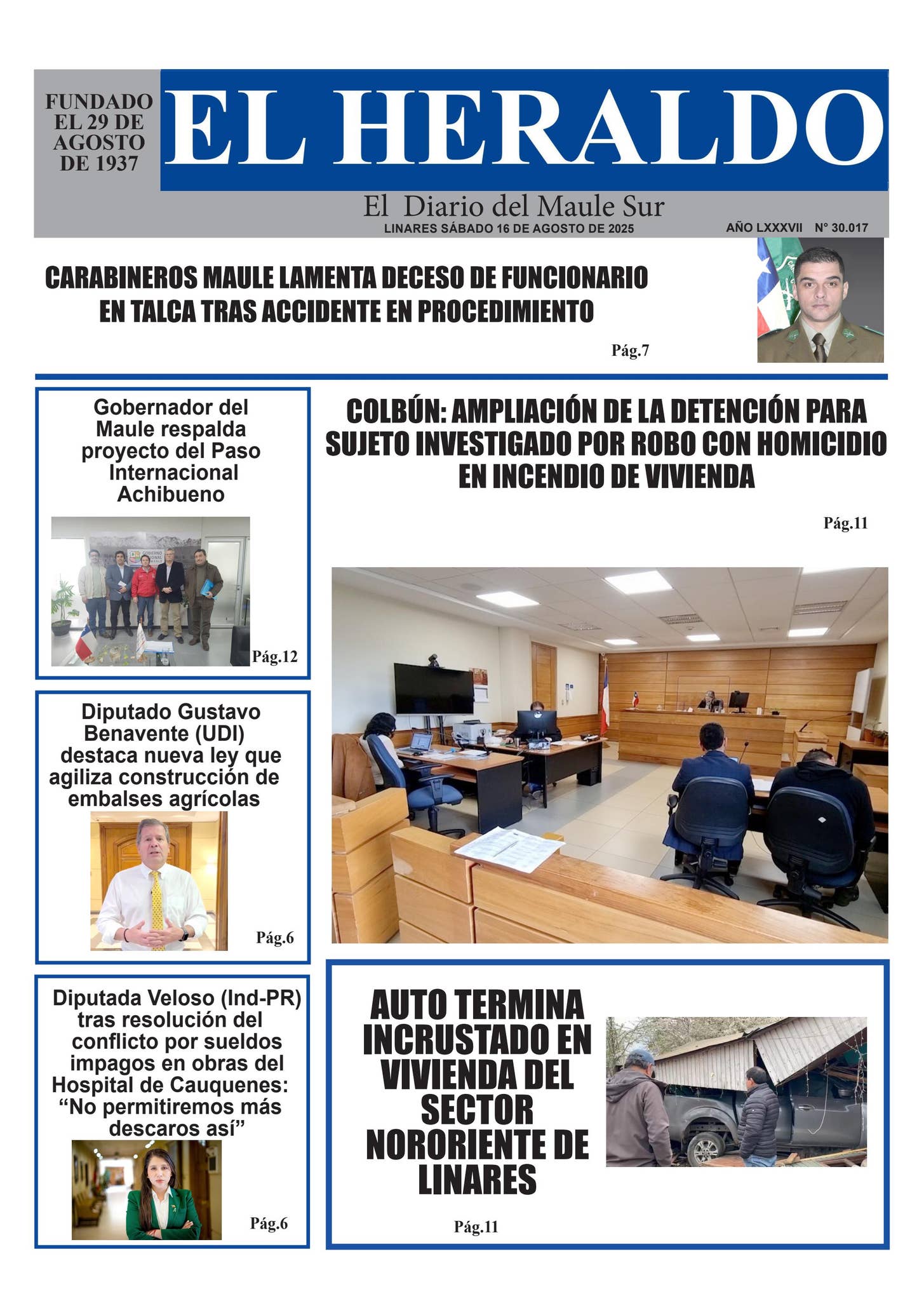 Sabado 16 de agosto 2025