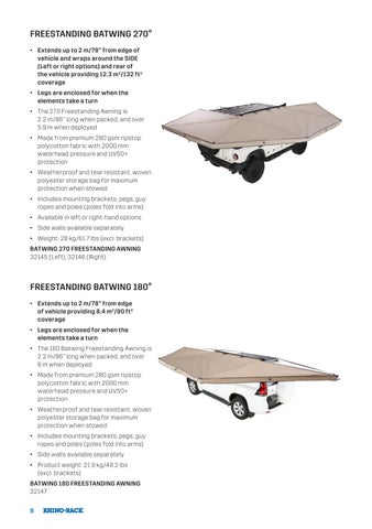 Rhino-Rack Awnings- 灯饰手册 2025-08 英文 SP 第 8 页