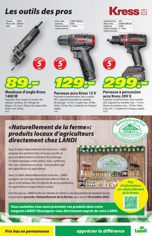 Ferme et é 桌 LANDI Automne 2025 第 20 页