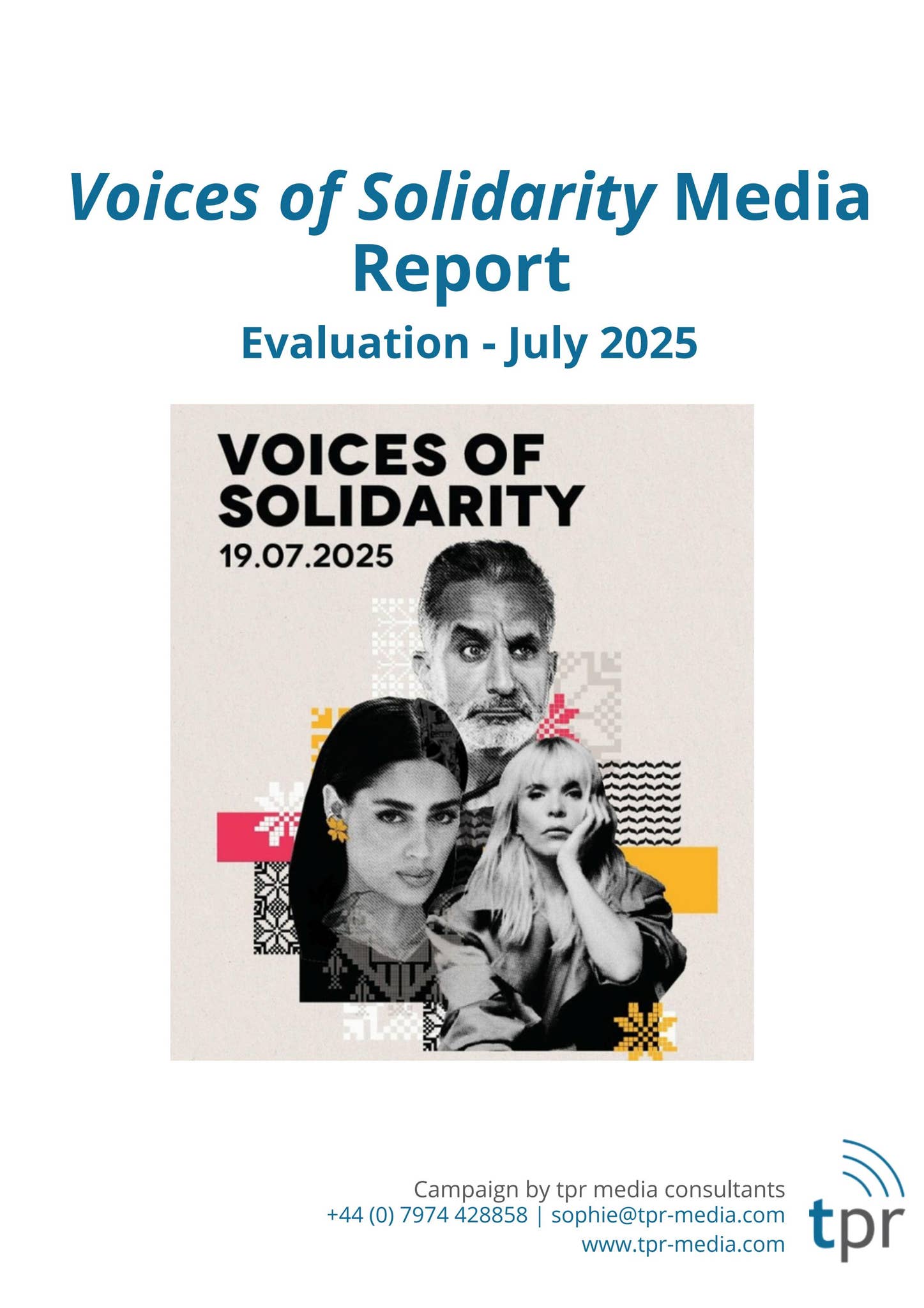 Voices of Solidarity PR Evaluation by tpr media consultants - Issuu