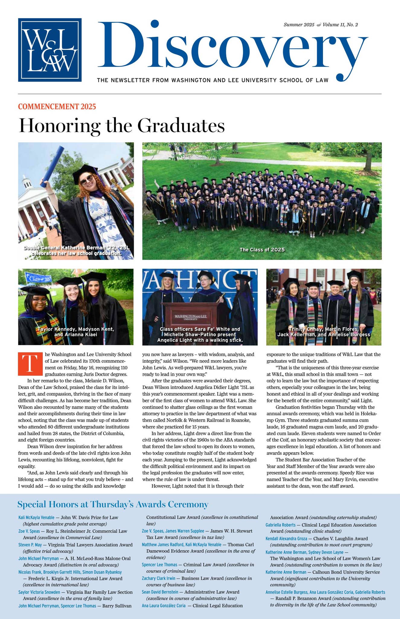 W&L Law Discovery - Summer 2025 by Washington and Lee School of Law - Issuu